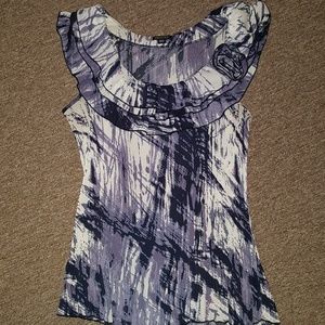 Piano Purple Shirt with flower detail
